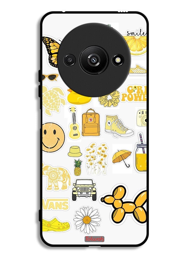 Tolwak Xiaomi Redmi A3 4G Protective Case Cover Girly Tags - Image 1