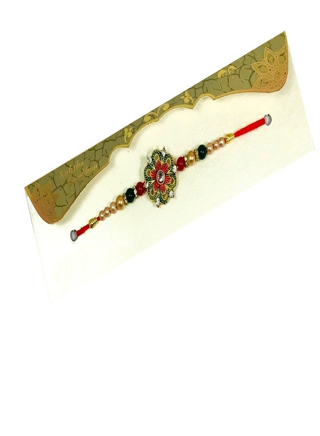 Evisha زهرة إيفيشا ميناكاري بتصميم ثقيل راخي للأخ | راخي-١٧٨ | راخي || مجموعة راخي || راخي للأخ || راخي للأخ وبهابي || كومبو راخي || بهية بهابهي راخي || هدايا راخي - Image 3