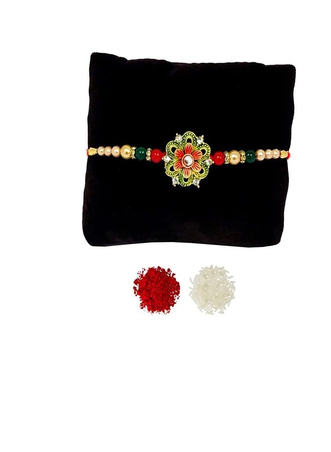 Evisha زهرة إيفيشا ميناكاري بتصميم ثقيل راخي للأخ | راخي-١٧٨ | راخي || مجموعة راخي || راخي للأخ || راخي للأخ وبهابي || كومبو راخي || بهية بهابهي راخي || هدايا راخي - Image 1