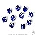 Luck Lab 10 Piece 19 mm Dice Pack Acrylic and Translucent D6 Dice Square wRounded Edge for Casino Craps RPG MTG DND Dice Table Games and Board Games Blue - Image 4