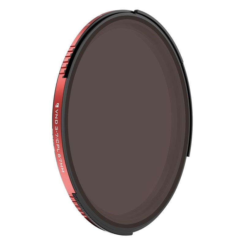Freewell 67mm Threaded Hybrid Variable NDCPL Filter 3 to 7 Stop Ideal for Cinematic Photography Videography - Image 2