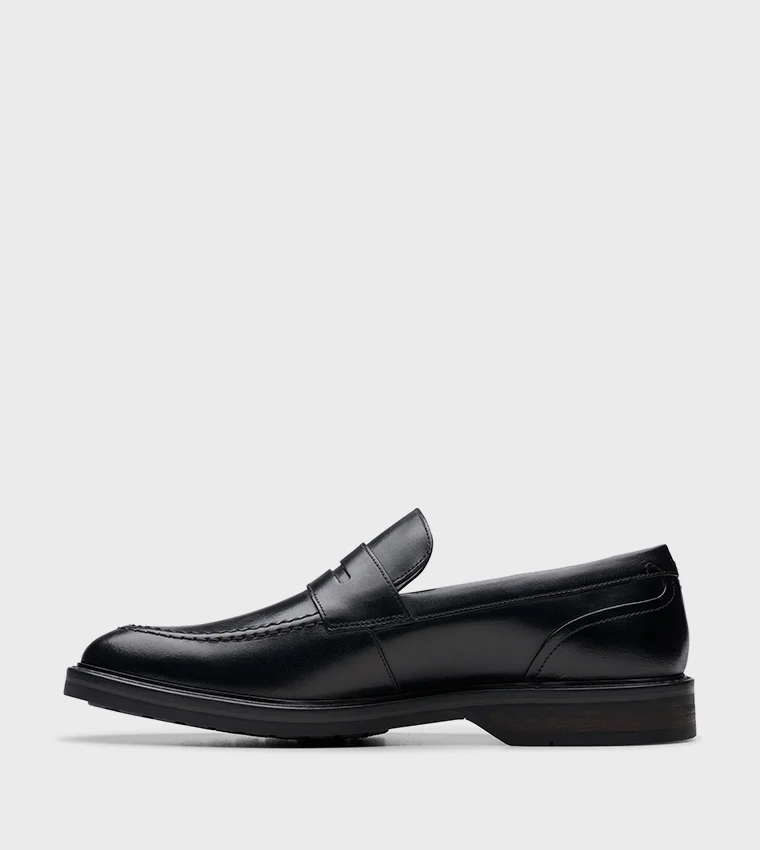 clarks Aldwin Step Black Leather