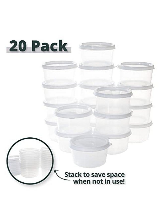 Greenco Small Food Storage Containers - 20 Pcs | Plastic Food Containers With Lids | Deli Containers | Meal Prep Container | Pantry, Fridge, Kitchen Organization | Cereal, Spices, Snack Containers - Image 3