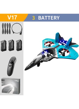 V17 RC Plane Airplane Remote Controlled Aircraft 2.4GHz RC Aircraft with Remote Control with LED Light 2.4GHz Remote Control Airplane with 360° Spin - pzsku/Z36E9CDC682EC0D3DCE80Z/45/1741865044/b12e95ca-c52e-4311-814b-cc467535cb47