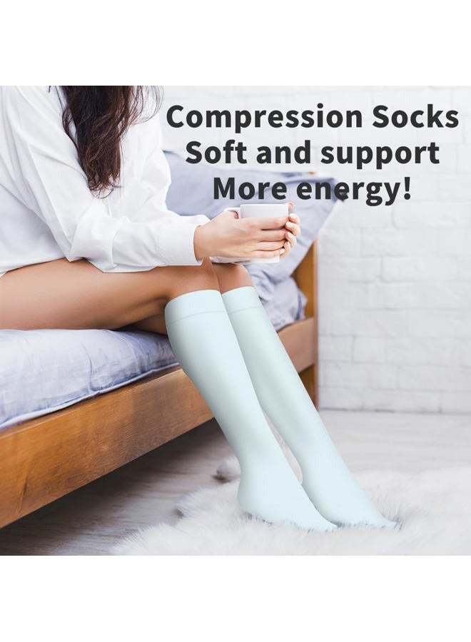 COOLOVER Copper Compression Socks for Women and Men(6 Pairs)-Best Support for Running, Athletic, Nursing, Travel - Image 4
