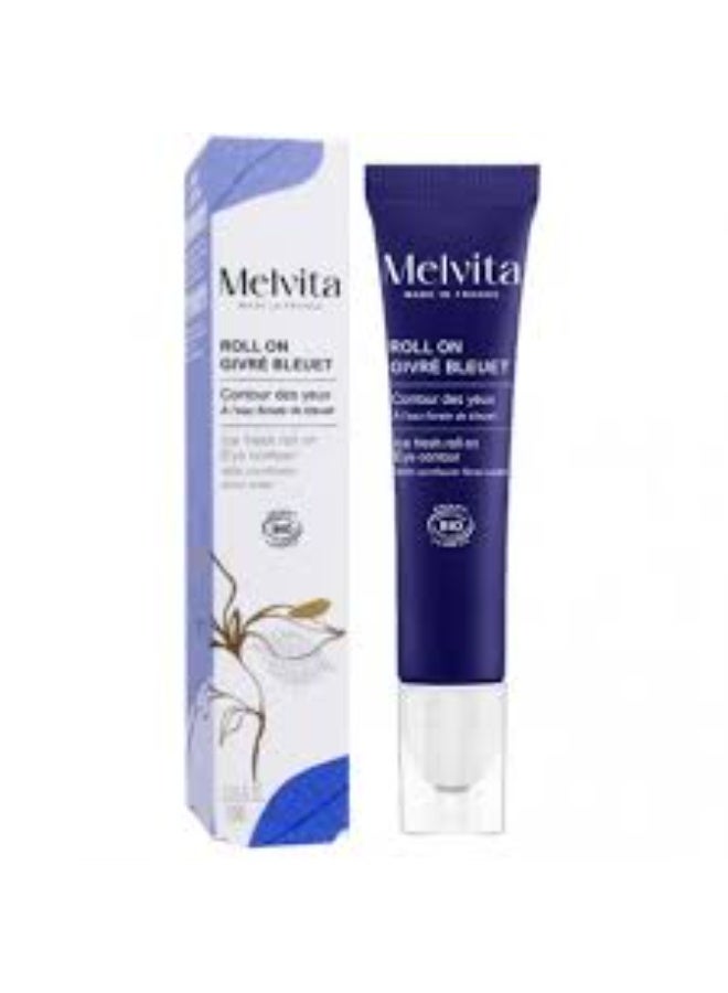 Melvita Givré Bleuet Eye Contour Roll-On 10ml - Image 2