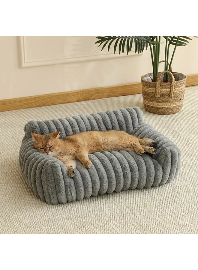 White Cat Sofa Bed Modern Pet Furniture Cozy Breathable House For All Seasons - Image 5