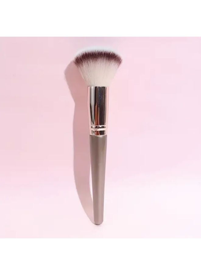فرشاة شامبان بودرة كبيرة ناعمة محمولة للمسحوق المعدني و أحمر الخدود و البرونزر - Image 2