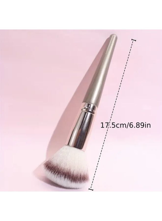 فرشاة شامبان بودرة كبيرة ناعمة محمولة للمسحوق المعدني و أحمر الخدود و البرونزر - Image 5