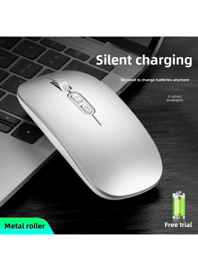 Generic - Tiger Cat M103 Bluetooth Dual Mode Wireless Mouse Mute Charging Luminous Office Mouse Mouse-Color:Dual-mode Luminous Version Piano Black - Image 1