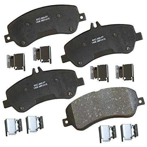 Bendix Premium SBC1406 Ceramic Front Brake Pads for Mercedes-Benz GLK250 2015-2013, GLK280 2009, GLK300 2015-2010, GLK350 2015-2009 - Image 1