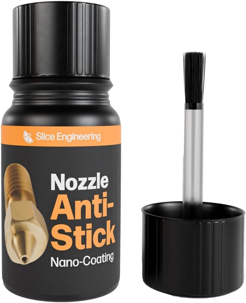 Slice Engineering Plastic Repellent Paint Repels Plastic & Prevents Buildup on the Nozzle | Get Enhanced Print Quality | Hassle-Free Application | Water-Based PTFE Nanosuspension (3 mL - 3 Pack) - Image 1