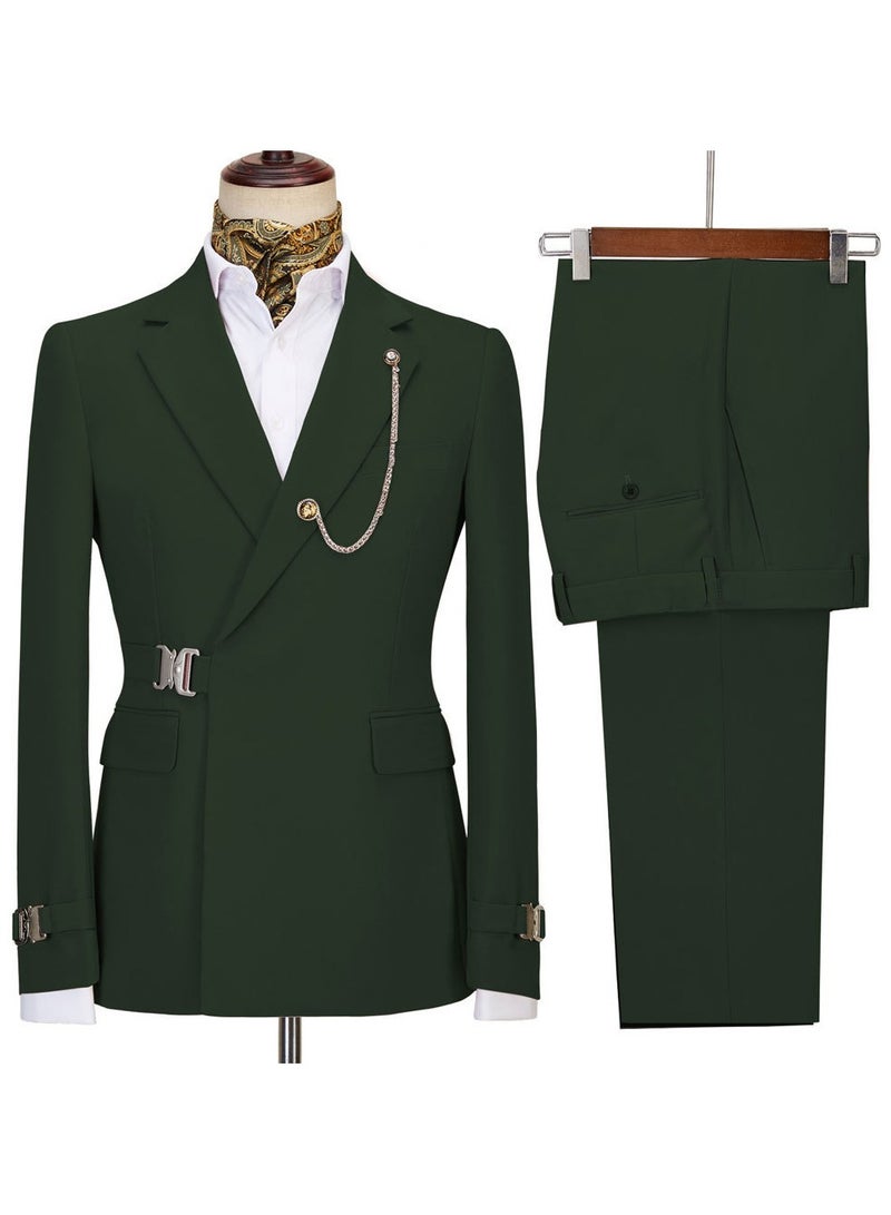 KUYING New Fashionable Men's Two-Piece Suit Set  - Image 1
