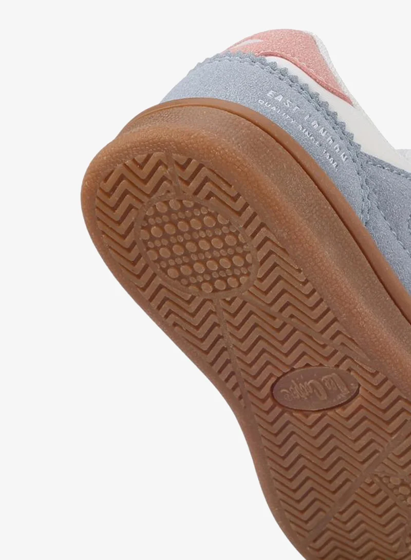 Lee Cooper BLUE Girls Panelled Hook & Loop School Sneakers for Women | Best Price UAE