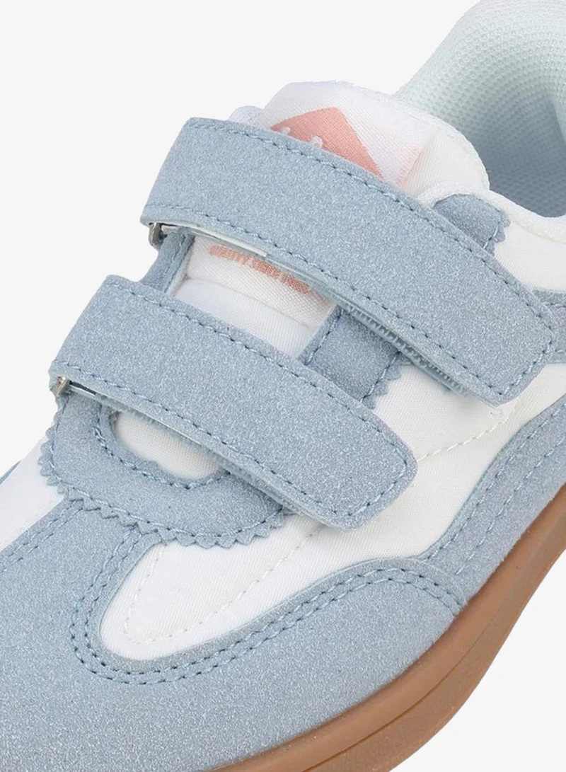 Lee Cooper BLUE Girls Panelled Hook & Loop School Sneakers for Women | Best Price UAE