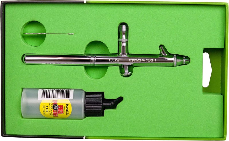 Iwata NEO BCN Siphon Feed Dual Action Airbrush with 1 oz Bottle - Image 3
