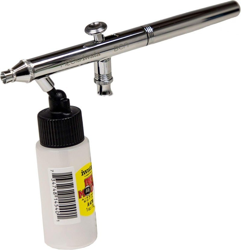 Iwata NEO BCN Siphon Feed Dual Action Airbrush with 1 oz Bottle - Image 1
