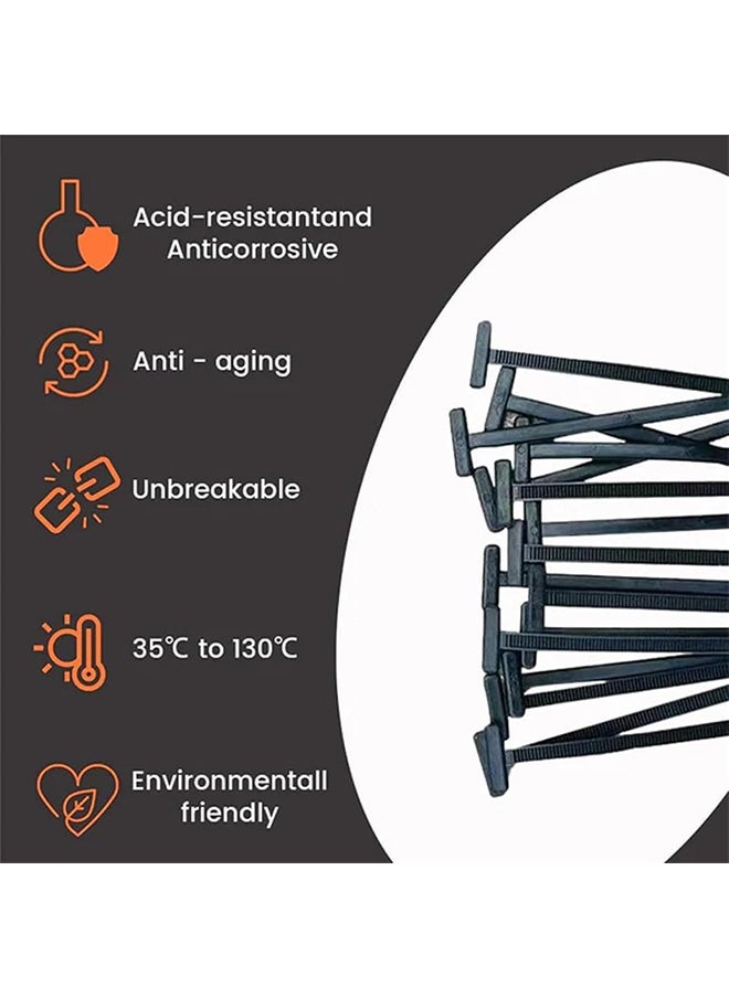 Generic - Nylon Universal Cable Tie Buckle, Heavy Duty Self-Locking Nylon Zip Ties Holder, New Multifunctional Cable Tie Buckle, Push Mount Zip Ties, For Car Daily Repair (20pc) - Image 1