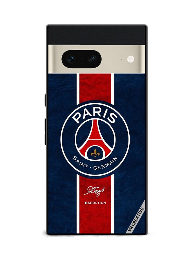 VR CREATIVE Protective Case Cover For Google Pixel 7 Paris Saint Germain Design  Multicolour - Image 1