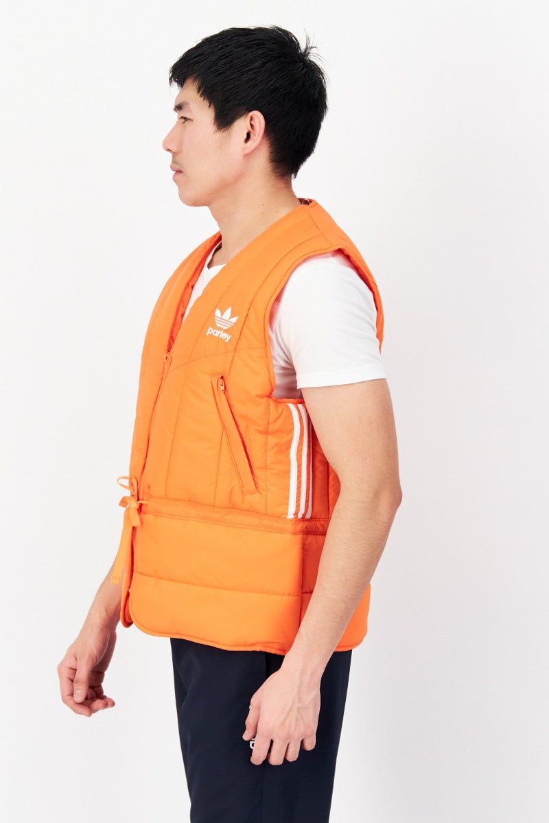 adidas Originals Adidas Originals x Parley Men Sportswear Fit Sleeveless Outdoor Vest, Orange  - Image 3