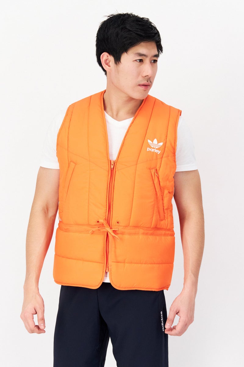 adidas Originals Adidas Originals x Parley Men Sportswear Fit Sleeveless Outdoor Vest, Orange  - Image 1