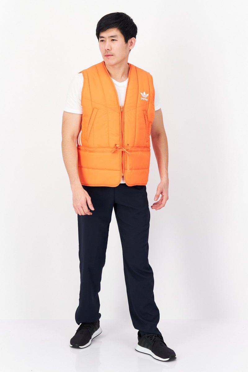 adidas Originals Adidas Originals x Parley Men Sportswear Fit Sleeveless Outdoor Vest, Orange  - Image 4