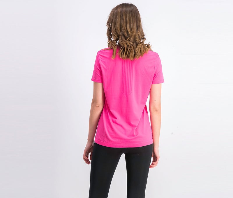 Tchibo Women Sportswear Fit Training Seamless Top, Pink  - Image 4