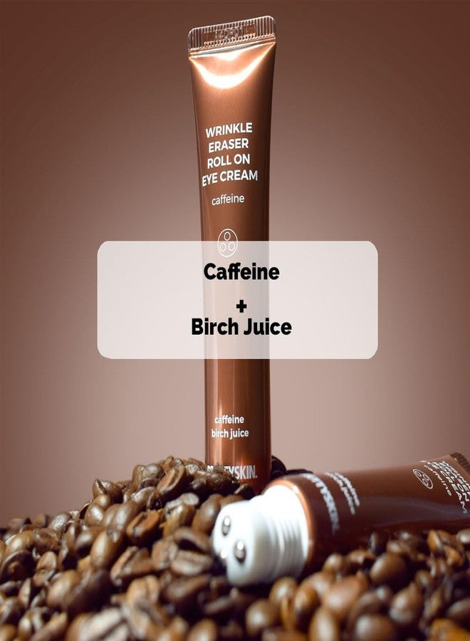 PRETTYSKIN Roll on Eye Cream with Caffeine and Stainless Steel ball Tip- Under Eye Roller Cream for Elasticity Wrinkles Puffiness Fine Lines-Korean eye cream 30ml/1.01fl.oz. (Caffeine) - Image 5