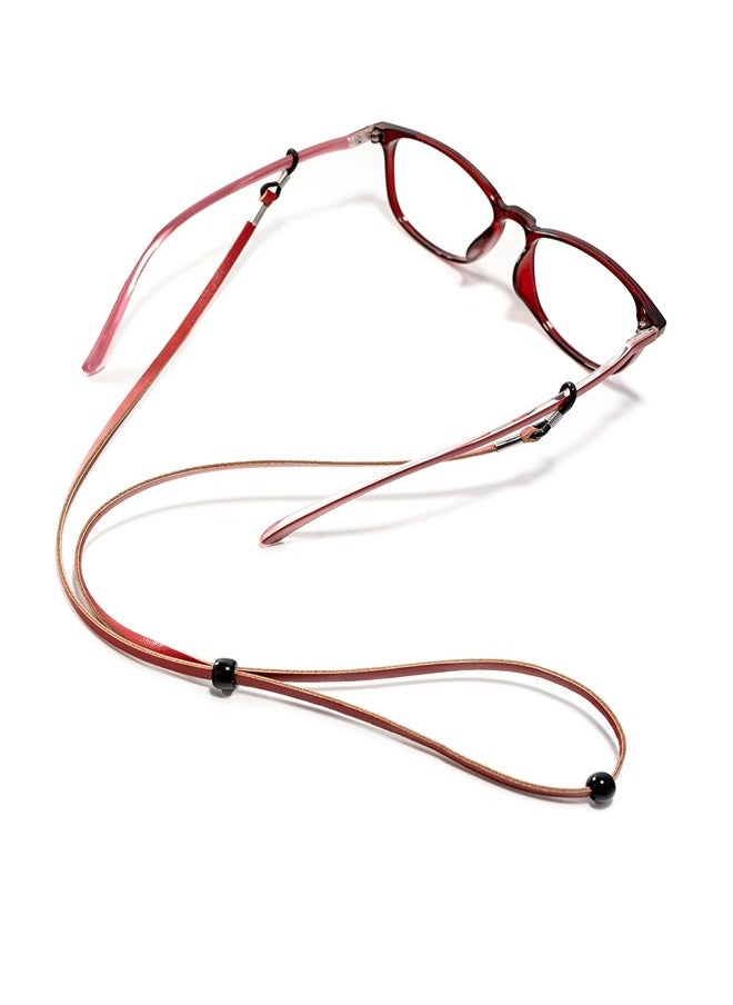 GUSGU Eyeglasses Holder Straps 8pcs PU Leather, Adjustable Eyewear Retainer, Non-slip Sports Sunglasses String Retainer.  - Image 4