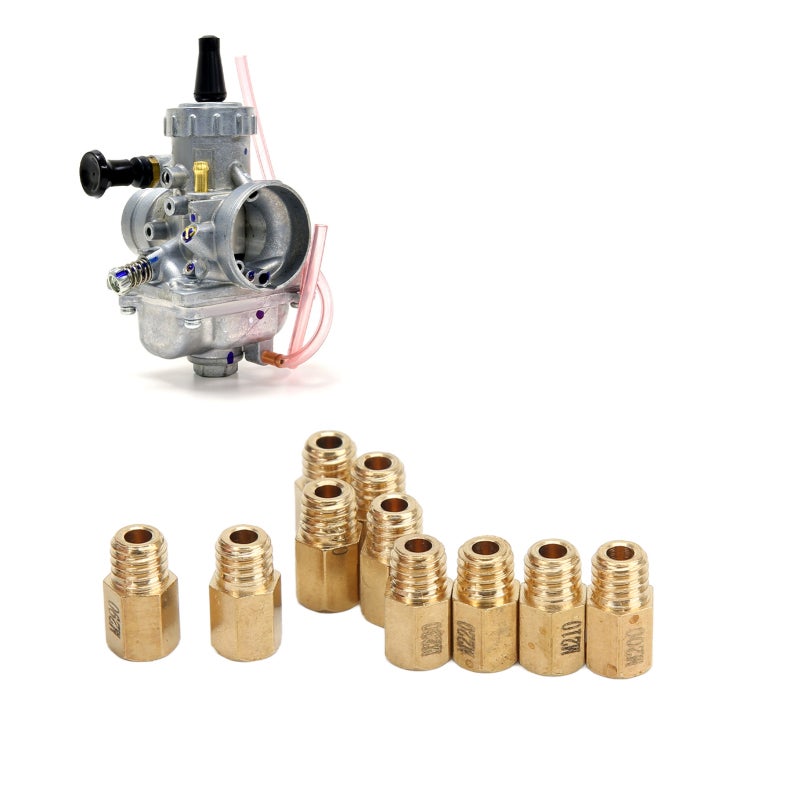 Carburetor Main Jet Solid Brass Structure - High Accuracy Replacement Jet for Mikuni VM TM TMX Carb Models 200-290 - Image 2