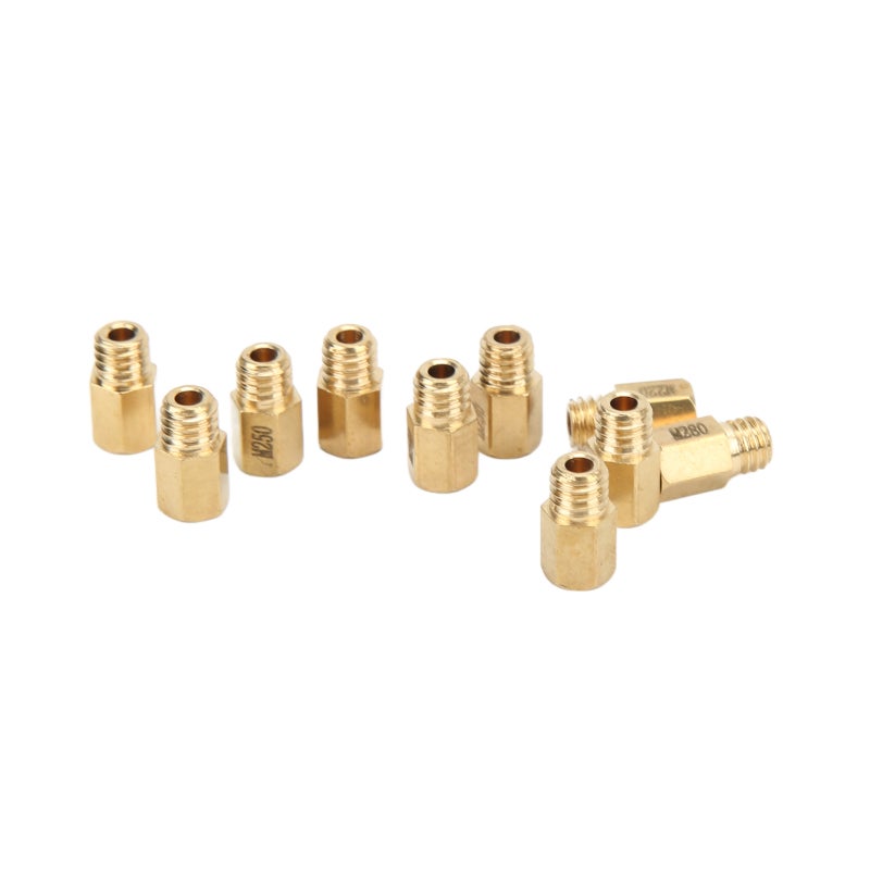 Carburetor Main Jet Solid Brass Structure - High Accuracy Replacement Jet for Mikuni VM TM TMX Carb Models 200-290 - Image 3
