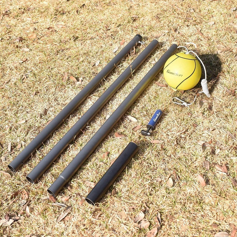 GAMESUN Tetherball and Rope,Full-Size Soft Touch, Portable Tetherballs with Soft Rope - Great Outdoor Game for Kids - Image 2