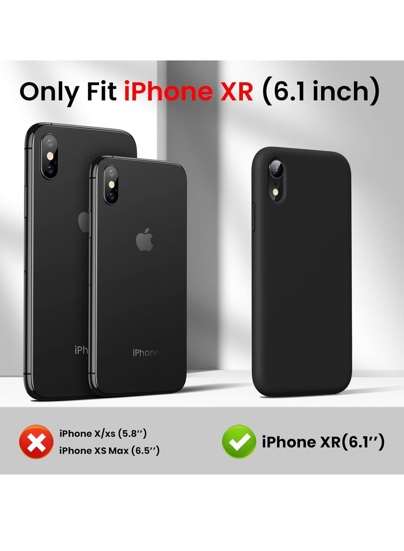 JOMILA iPhone XR Case, Full Covered Shockproof Phone Case Flexible Liquid Silicone Gel Rubber Cover, Slim Fit Protective Phone Case 6.1 inch with Soft Anti-Scratch Microfiber Lining - Image 3