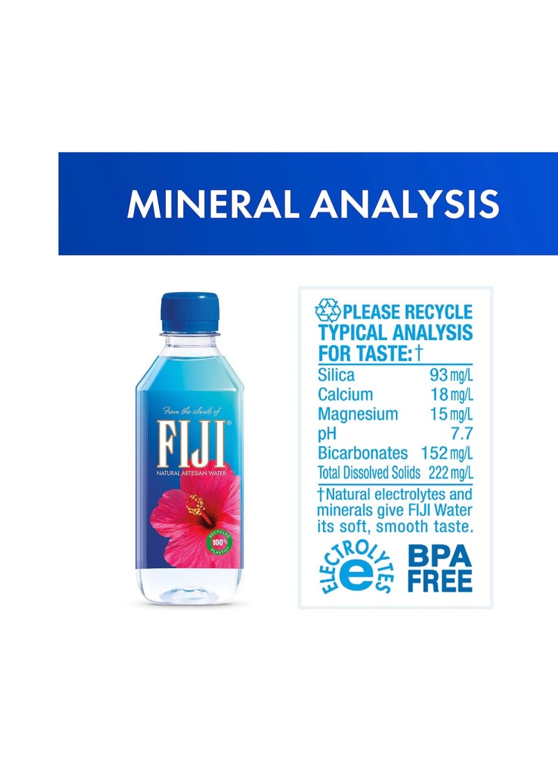 FIJI Natural Artesian Bottled Water 330mL (Pack of 24) - 100% Natural Electrolytes - Image 3