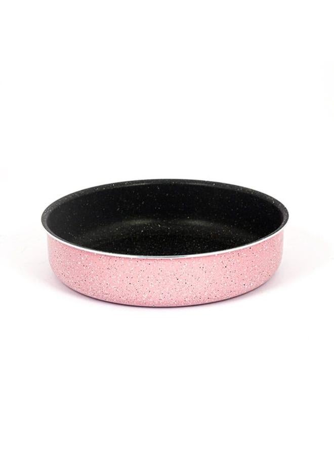Alsaif Gallery Rocky Granite Tray Round 32 Cm Pink