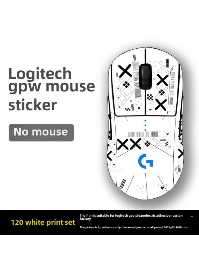 Generic - Anti-slip Mouse Stickers Logitech GPW One Or Two Generation GPROX Special All-inclusive Sweat-absorbent Anti-sweat Hand Stickers Lizard Skin-Color:The GPW Generation ] - Image 1