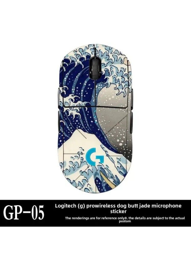 Generic - Anti-slip Mouse Stickers Logitech GPW One Or Two Generation GPROX Special All-inclusive Sweat-absorbent Anti-sweat Hand Stickers Lizard Skin-Color:The GPW Generation ] - Image 1
