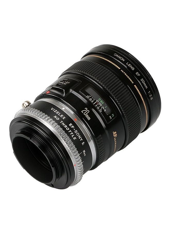 Fotodiox - Vizelex CINE ND Throttle Lens Adapter Compatible with Canon EF Full Frame Lenses on Sony E-Mount Cameras - Image 1