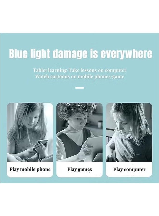 Anti-Blue Light Blocking Glasses Kids Anti Glare Eyestrain UV TV Phone Children Silicone Safety Eyewear for Boys and Girls Age 3-12 - Image 2