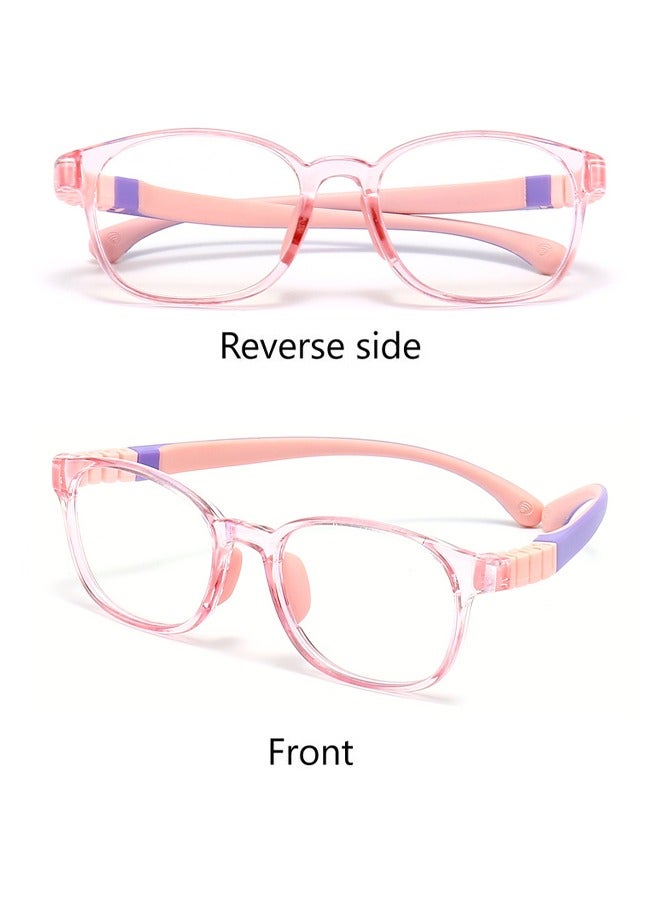 Anti-Blue Light Blocking Glasses Kids Anti Glare Eyestrain UV TV Phone Children Silicone Safety Eyewear for Boys and Girls Age 3-12 - Image 4