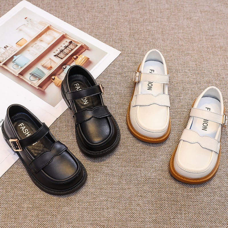 Girls' Leather Shoes Soft Sole Princess Shoes Genuine Leather 2025 British Style Performance Shoes Children'S Students Black Children'S Shoes - Image 2