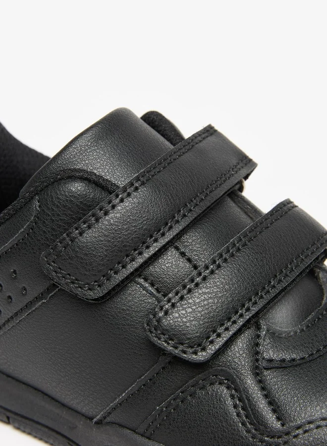 LBL by Shoexpress Boys Panelled School Shoes With Hook And Loop Closure