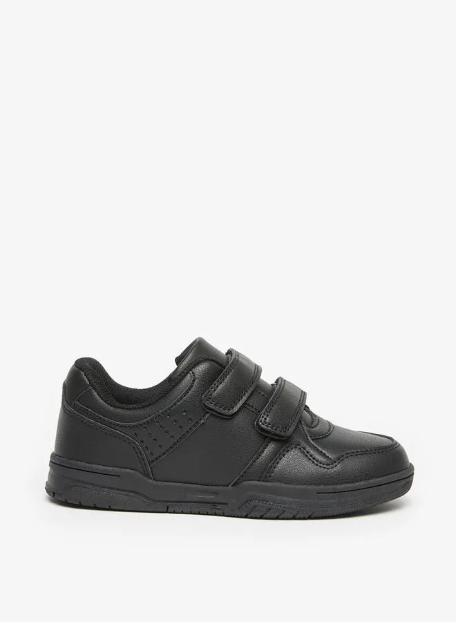 LBL by Shoexpress Boys Panelled School Shoes With Hook And Loop Closure