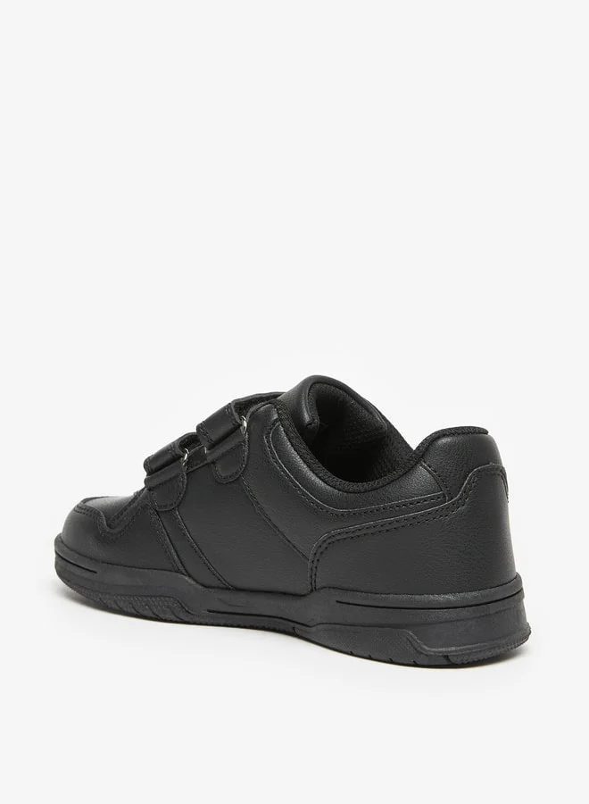 LBL by Shoexpress Boys Panelled School Shoes With Hook And Loop Closure
