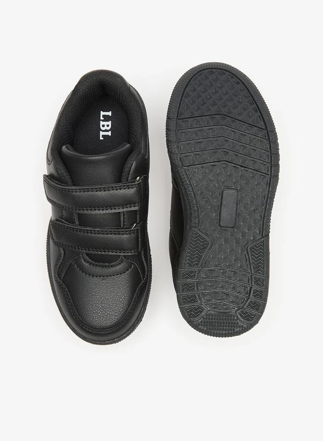 LBL by Shoexpress Boys Panelled School Shoes With Hook And Loop Closure
