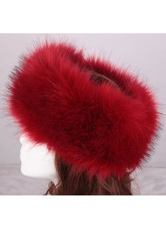 Generic Faux Fur Hat Band Fox-Style Headband White  - Image 5