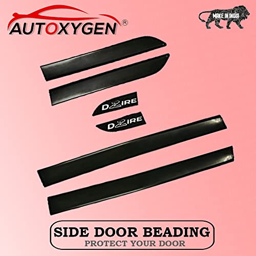 AUTOXYGEN Black Side Door Beading/Door Guard/Door Protector for Swift Dzire (2016 & Earlier) (Set Of 6 Pcs.) - Image 2
