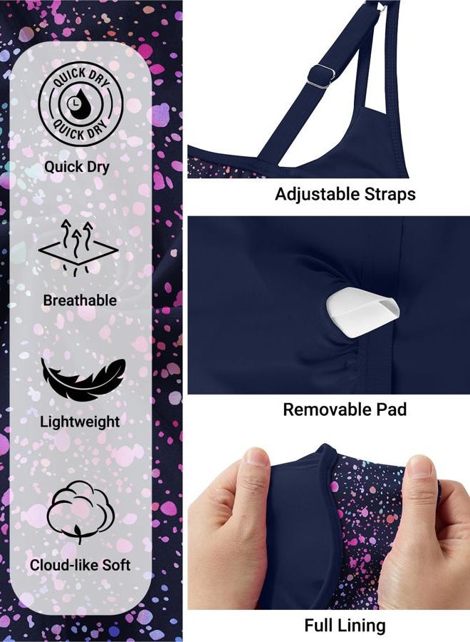 Talisea Womens Flowy Tankini Tops Only - Modest Bathing Suit Loose Fit Swimsuit Swim Tops No Bottom 2025 (Available in Plus), Star Whole Sky, XXL - Image 5