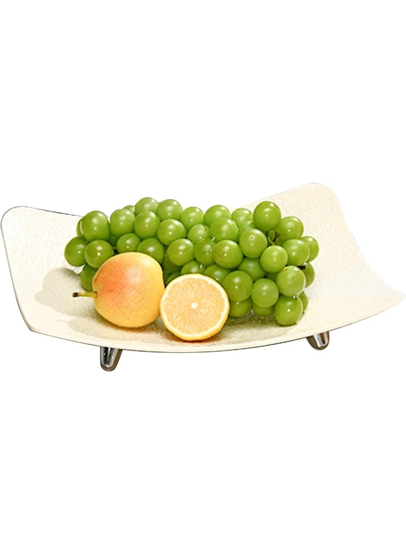 1 قطعة صينية متعدده الاستخدام فاكهة لغرفة المعيشة، وجبات خفيفة الحلوى، توزيع طبق فاكهة مجفف 32*24سم - Image 4