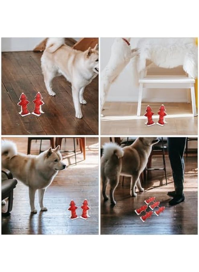 ميكينونا واقعية عمود تدريب المرحاض للكلاب صنبور حريق 10 قطع ملحقات مرحاض الحيوانات الأليفة في الأماكن المغلقة - Image 4